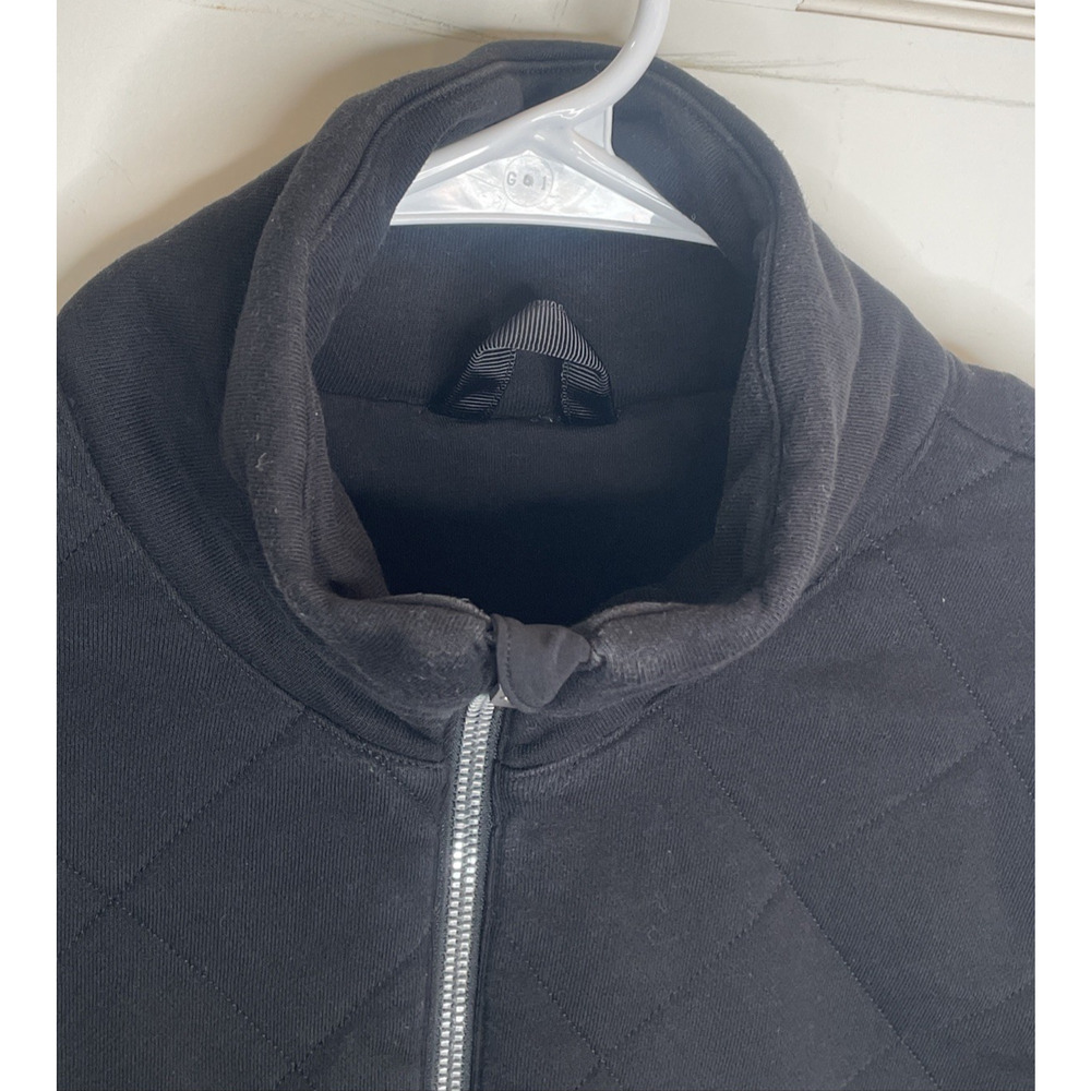 Lululemon Women's Forever Warm Black Quilted 1/4 Zip Pullover Sz 6 Outdoors Cozy - Picture 2 of 16